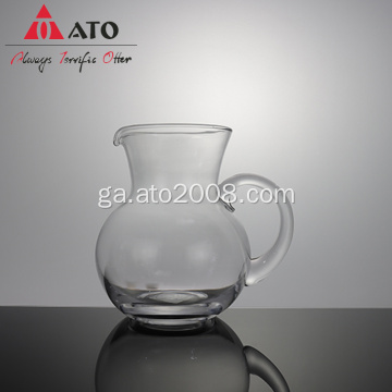 Gals uisce taepot gloine criostail nua borosilicate